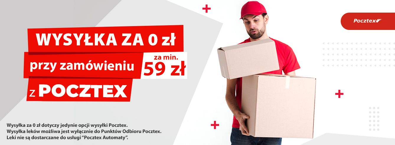 Wysyłka za 0zł przy wyborze Pocztex Odbi&oacute;r w Punkcie
