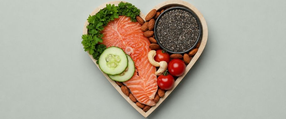 Arykuł banner - Dieta na cholesterol - jak powinna wyglądać w praktyce? Jakie produkty obniżają, a jakie podwyższają poziom cholesterolu? Przykładowy jadłospis na wysoki cholesterol