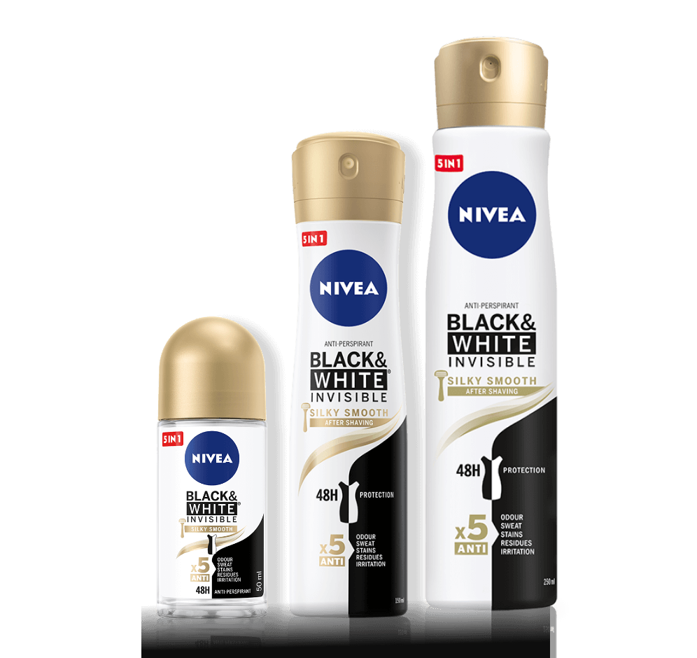 Black&White Invisible SILKY SMOOTH ANTYPERSPIRANT