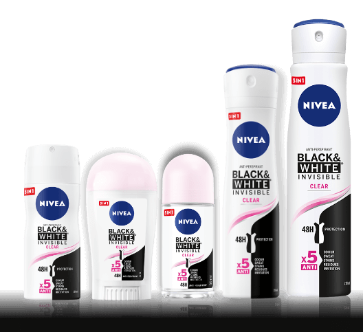 Black&White Invisible Clear ANTYPERSPIRANT