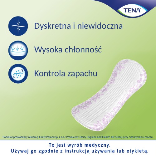 Miniaturka artykułu - #1 Zestaw TENA Lady Slim Ultra Mini Wkładki anatomiczne, 10x28 szt.