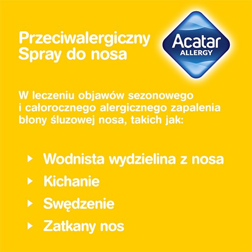 Miniaturka artykułu - #0 Acatar Allergy Aerozol do nosa roztw&oacute;r 1mg/ml, 10ml