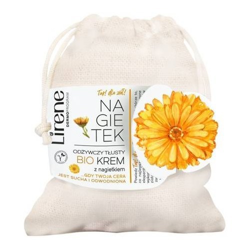 Zdjęcie produktu - 0 LIRENE Odżywczy tłusty bio-krem z nagietkiem, 50ml