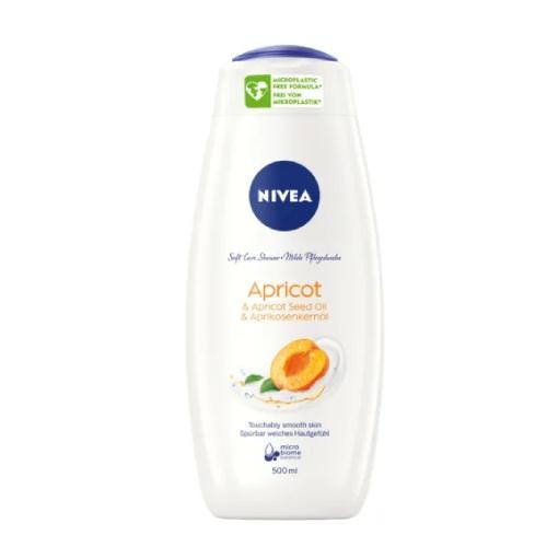 Miniaturka artykułu - #0 NIVEA Pielęgnujący żel pod prysznic z naturalnym olejkiem z nasion moreli, 500ml