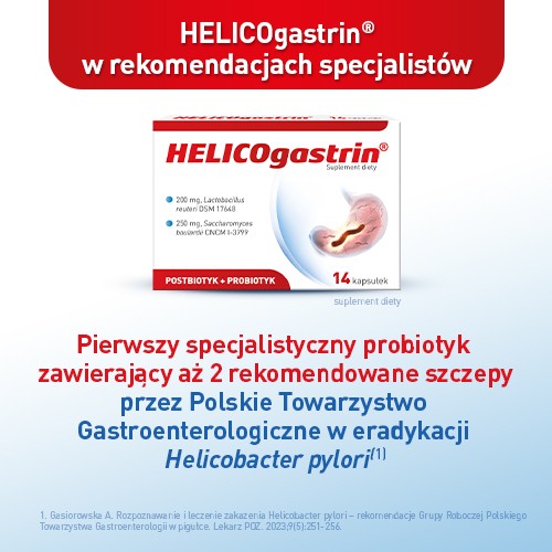 Miniaturka artykułu - #1 HelicoGastrin, 14 kaps.