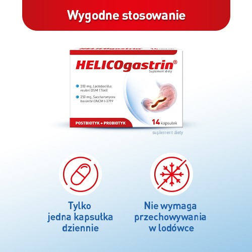 Zdjęcie produktu - 4 HelicoGastrin, 14 kaps.