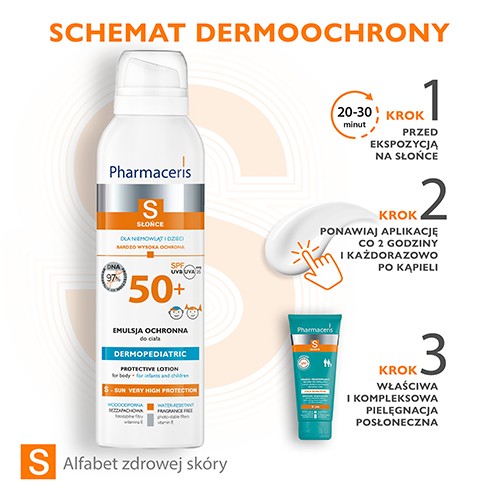 Zdjęcie produktu - 3 PHARMACERIS S Emulsja ochronna dla niemowląt i dzieci BARDZO WYSOKA OCHRONA SPF 50+, 150 ml