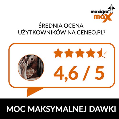 Zdjęcie produktu - 2 Maxigra Max 50mg, 4 tabl.powl.