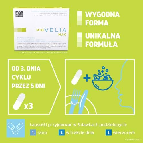 Zdjęcie produktu - 3 Miovelia NAC, 15 kaps.