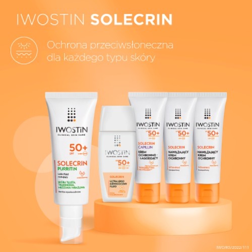 Zdjęcie produktu - 3 Iwostin Solecrin Purritin SPF50+ Lekki fluid matujący, 40ml