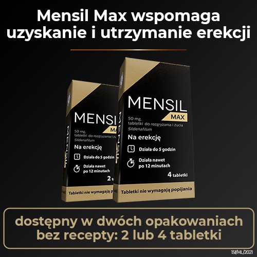 Zdjęcie produktu - 4 Mensil Max 50mg, 2tabletki
