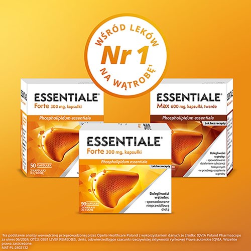 Zdjęcie produktu - 3 Zestaw ESSENTIALE FORTE 300 mg, 6x 50 kapsułek 