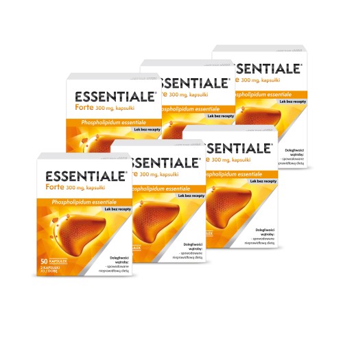 Zdjęcie produktu - 6 Zestaw ESSENTIALE FORTE 300 mg, 6x 50 kapsułek 