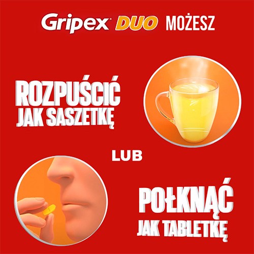 Miniaturka artykułu - #0 Gripex Duo, 16 tabletek