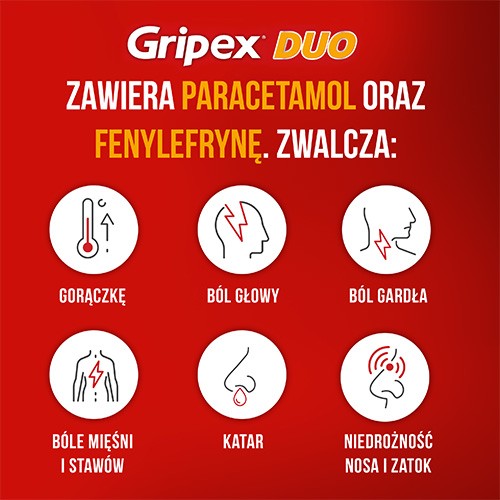 Zdjęcie produktu - 2 Gripex Duo, 16 tabletek