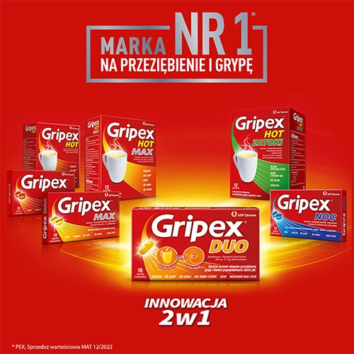 Zdjęcie produktu - 4 Gripex Duo, 16 tabletek