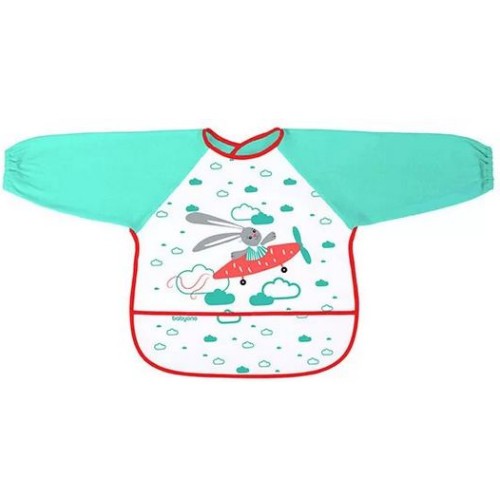 Miniaturka artykułu - #0 BABYONO Śliniak z długim rękawem 24m+ BABY ADVENTURER mix kolor&oacute;w, 1szt.