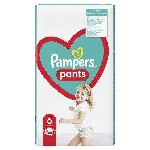 Zdjęcie produktu - 6 Pampers Pants Pieluchomajtki rozmiar 6 15kg+, 132 sztuki