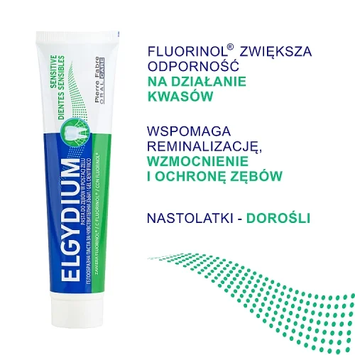 #1 – ELGYDIUM Sensitive pasta do zęb&oacute;w wrażliwych, 75ml