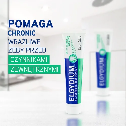 #4 – ELGYDIUM Sensitive pasta do zęb&oacute;w wrażliwych, 75ml