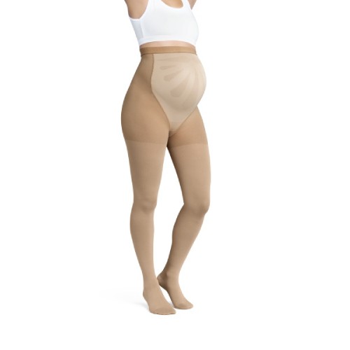 Miniaturka artykułu - #0 JOBST MATERNITY OPAQUE rajstopy uciskowe CCL1 karmelowy, rozmiar 1 ZP
