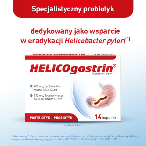 Miniaturka artykułu - #0 Zestaw HELICOGASTRIN, 3x14kaps.