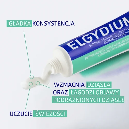 #0 – ELGYDIUM Na podrażnione dziąsła pasta do zęb&oacute;w, 75 ml