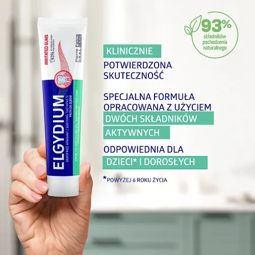 #2 – ELGYDIUM Na podrażnione dziąsła pasta do zęb&oacute;w, 75 ml