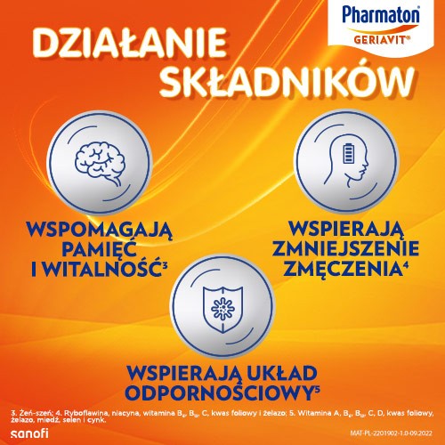 Zdjęcie produktu - 2 Zestaw 2x Pharmaton Geriavit, 100 tabletek