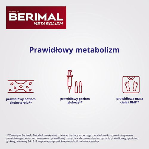 Miniaturka artykułu - #1 Berimal Metabolizm, 30 kapsułek