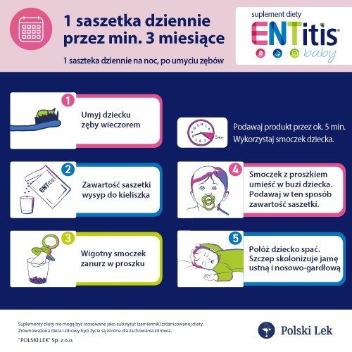 Zdjęcie produktu - 4 Entitis Baby smak bananowy, 30 saszetek 