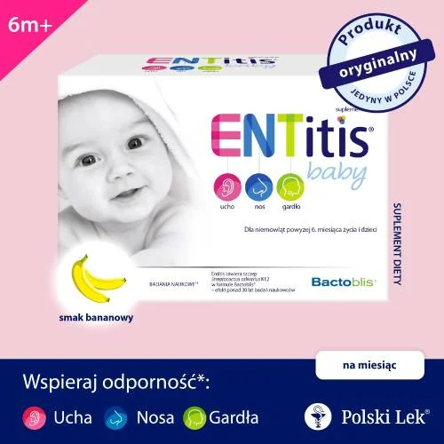 #0 – Entitis Baby smak bananowy, 30 saszetek