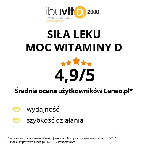Zdjęcie produktu - 5 Ibuvit D3 2000 IU, 90 kaps.