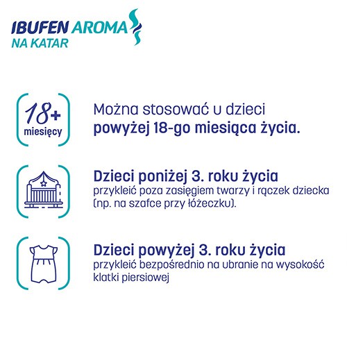 Zdjęcie produktu - 3 Ibufen Aroma na katar, 5 plastr&oacute;w ADR