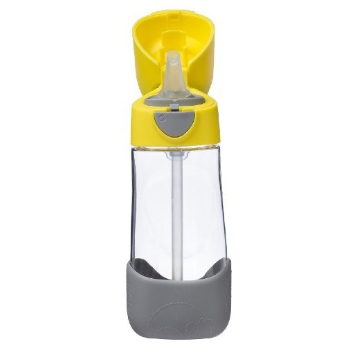 Zdjęcie produktu - 2 B.BOX Butelka tritanowa ze słomką Lemon Sherbet, 450ml