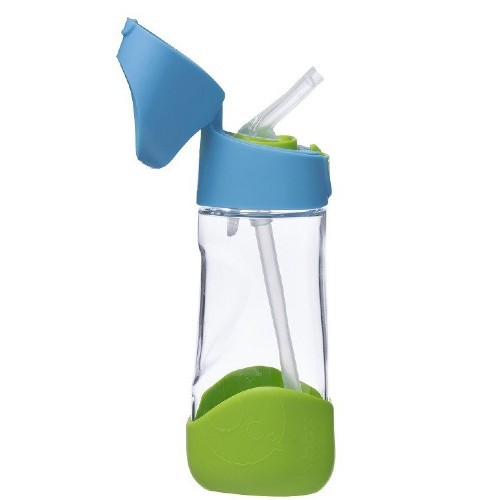 Zdjęcie produktu - 2 B.BOX Butelka tritanowa ze słomką Ocean Breeze, 450ml