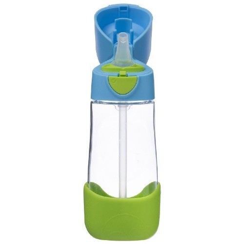 Zdjęcie produktu - 4 B.BOX Butelka tritanowa ze słomką Ocean Breeze, 450ml