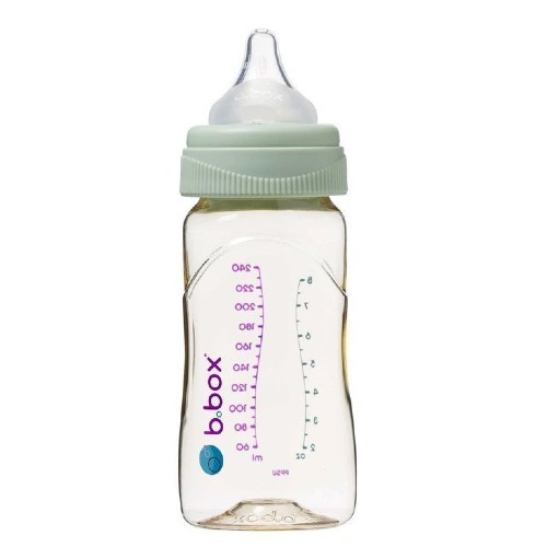 Zdjęcie produktu - 2 B.BOX Butelka ze smoczkiem do karmienia niemowląt wykonana z PPSU, 240ml