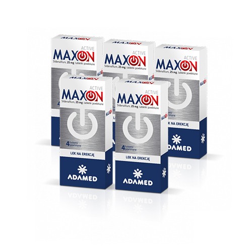 Miniaturka artykułu - #0 Zestaw Maxon ACTIVE 25mg, 5 x 8 tabl. (40tabl)