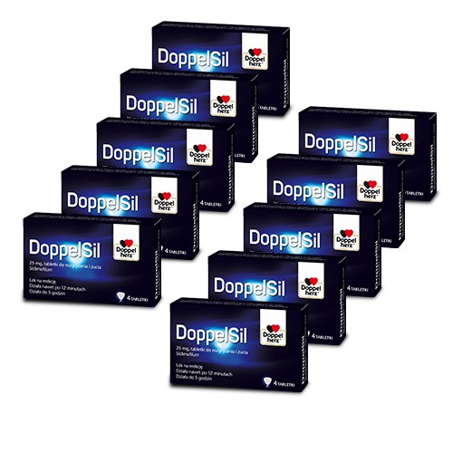 Miniaturka artykułu - #0 Zestaw DOPPELSIL 25mg, 10 x 4 tabl. do rozgryzania i żucia