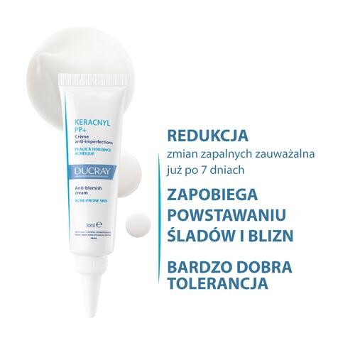 Miniaturka artykułu - #1 DUCRAY KERACNYL PP+ Krem przeciw niedoskonałościom, 30ml