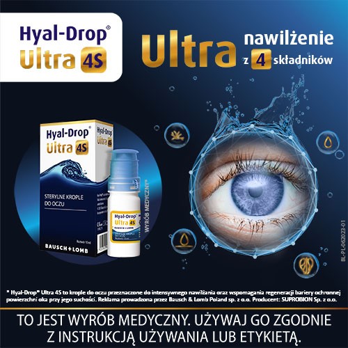 Miniaturka artykułu - #0 Hyal Drop Ultra 4S, krople do oczu, 10 ml