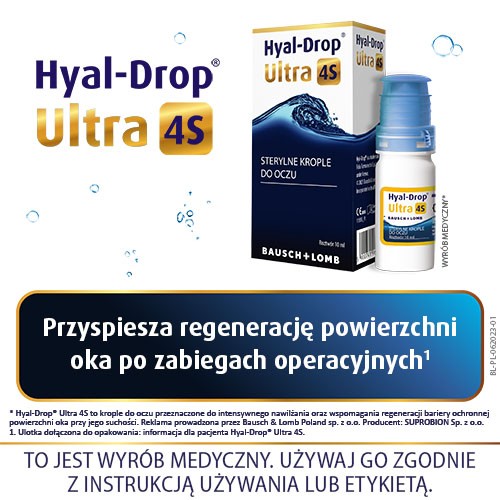 Zdjęcie produktu - 4 Hyal Drop Ultra 4S, krople do oczu, 10 ml