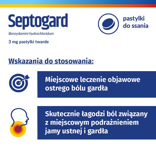 Miniaturka artykułu - #1 SEPTOGARD smak cytrynowy, 20past.