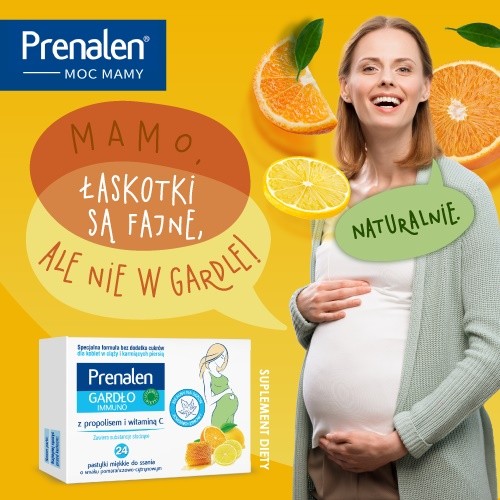 Miniaturka artykułu - #1 Prenalen Gardło Immuno pastylki do ssania, 24 szt.