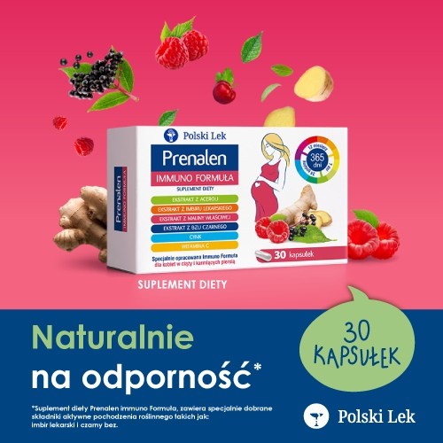 Miniaturka artykułu - #0 Prenalen Immuno Formuła, 30kaps.