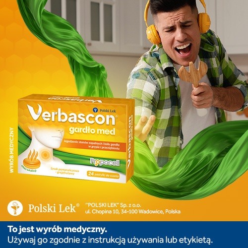Miniaturka artykułu - #0 VERBASCON GARDŁO MED, 24 pastylki do ssania