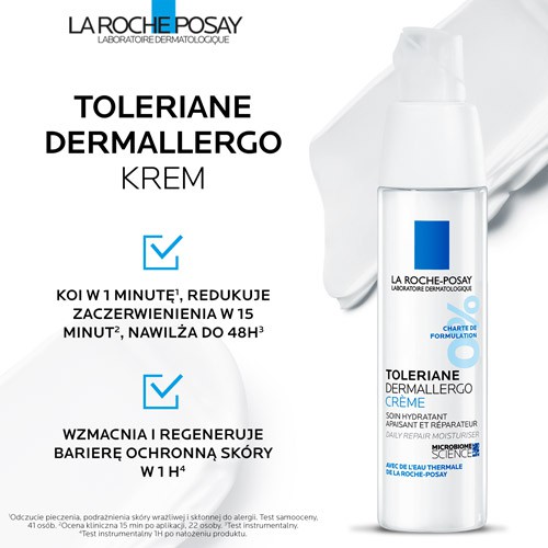 Zdjęcie produktu - 3 LA ROCHE-POSAY Toleriane Dermallergo Krem, 40ml	