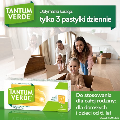 Zdjęcie produktu - 3 TANTUM VERDE smak miodowo-pomarańczowy 3mg, 20 pastylek