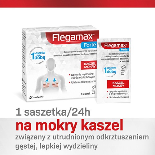 Miniaturka artykułu - #0 Flegamax Forte 2,7g,  6 saszetek